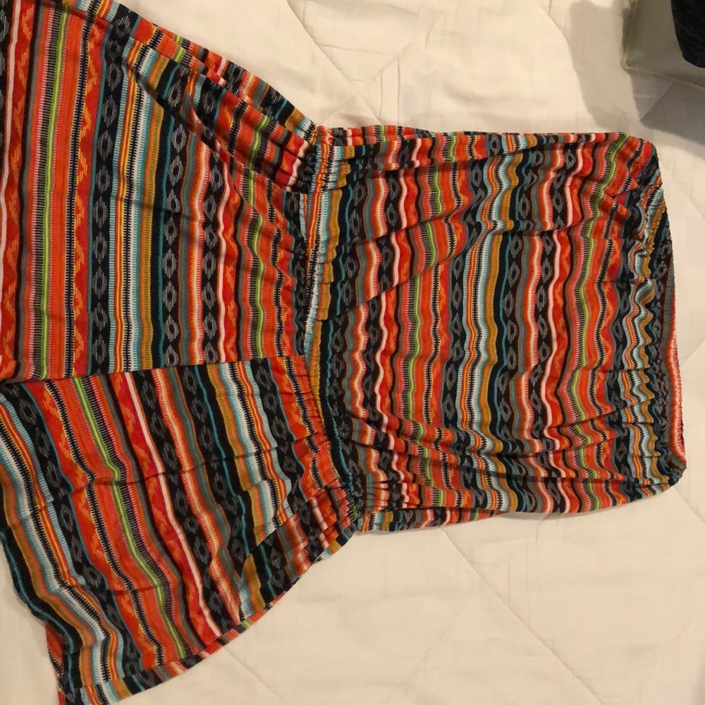 raya sun strapless shorts rompers